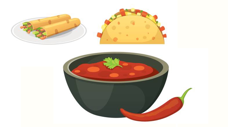 Selección de comidas mexicanas: Recetas de salsas Titulo